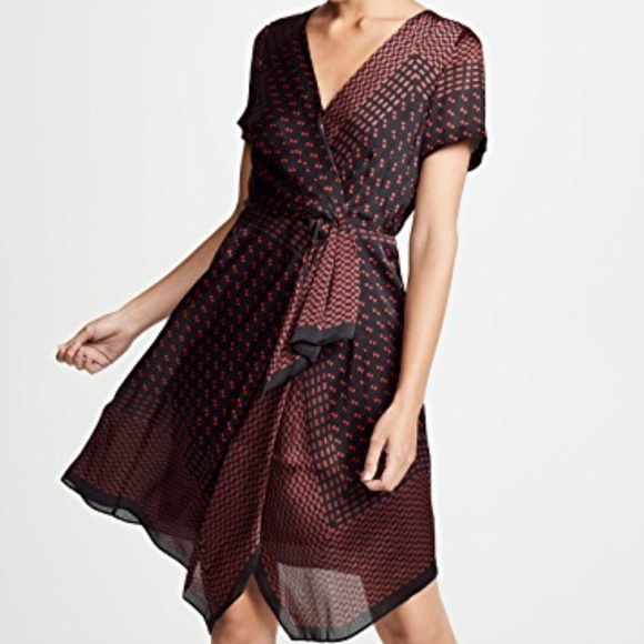 club monaco red dress